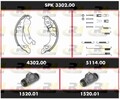 ROADHOUSE Bremsensatz Trommelbremse Super Precision Kit SPK 3302.00 für FIAT Van
