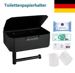 Toilettenpapierhalter Mit Feuchttücherbox ohne Bohren Edelstahl Klorollenhalter