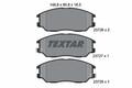 TEXTAR Bremsbelagsatz, Scheibenbremse 2372601 für HYUNDAI KIA SSANGYONG