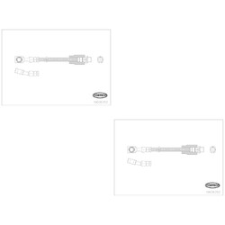 2x CORTECO Bremsschlauch Bremsleitung vorne passend für Opel Meriva