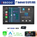 7" 2 DIN 2+32G Carplay DAB+ Autoradio Android 13 GPS Navi RDS FM WIFI Bluetooth
