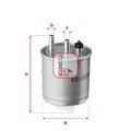 ORIGINAL® Sofima Kraftstofffilter für Renault TWINGO II KANGOO Express KANGOO