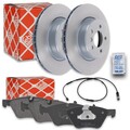 FEBI Bremsscheiben Ø330mm + Beläge vorne passend für BMW 5 F10 Touring F11 520 d