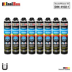 Dämmstoffkleber 750ml PU-Klebeschaum Perimeterkleber PU-Reiniger Schaumpistole✅ B2 Baustoffklasse DIN 4102-1 ✅ Geprüft MPA Hannover