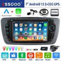 DAB+ Android 14 Autoradio Carplay GPS WIFI RDS +Kam Für Seat Ibiza IV 6J 2009-13