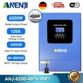 6.2KW Solar Hybrid Inverter 230V 48V On Off Grid MPPT 120A Parallel WIFI RS232