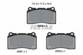 TEXTAR Bremsbelagsatz, Scheibenbremse 2585001 für HONDA