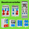 Baustromverteiler Wandverteiler Schuko CEE Steckdose Stromverteiler Solarpanel
