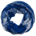 Halstuch Schal Loopschal Paisley Blumen Tupfen Printmuster weich Herbstfarben