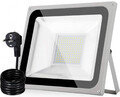 200W 100W 50W 30W LED Fluter mit Stecker Außen Strahler Scheinwerfer Baustrahler