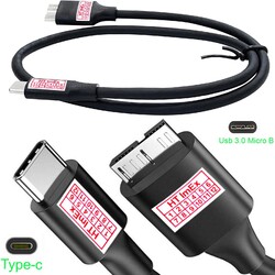 USB C zu Micro-B Daten Kabel für Externe HDD Toshiba Canvio Connect HDTC715XS3C1