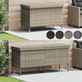Poly Rattan Gartentruhe mit Rollen Auflagenbox Kissentruhe Gartenbox Kissenbox