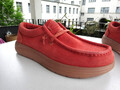 HEY DUDE WALLY COMF SUEDE Herr Extralight Schuhe Wildleder ROT Gr.43(UK9) Neu