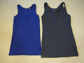 2 Esprit u.Tom Tailor Träger Top  Gr.S F.Blau  - Stretch##