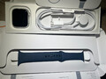 Apple Watch Series 9 GPS 45mm Aluminium Silber Sportarmband Sturmblau M/L