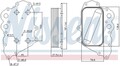 91108 NISSENS Ölkühler, Motoröl für MERCEDES-BENZ
