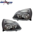 SCHEINWERFER LINKS + RECHTS H7/H1 SCHWARZES DESIGN FÜR RENAULT CLIO BIS 01/2004