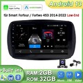 2+32G Autoradio Android 13 Carplay 720P Kam Für Smart Forfour Fortwo 453 2014-22