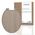 Schütte WC Sitz MDF Holzoptik Absenkautomatik Toilettendeckel Klobrille Klo Neu