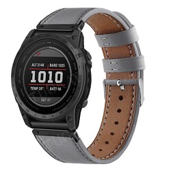 Quick Fit Leder Armband für Garmin Fenix 8 E 7 7X Solar 6 6X Pro 5 5X 3HR Epix