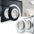 LED Einbaustrahler 230V flach 2,4cm Glas Einbauleuchte Decken Lampe Spot dimmbar