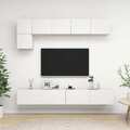 5-tlg. TV-Schrank-Set Weiß Holzwerkstoff