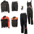 Arbeitshose Arbeitsjacke Arbeitsshort Weste Arbeitslatzhose schwarz/orange k