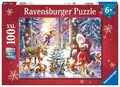 Ravensburger Puzzle Waldweihnacht 100 Teile XXL Weihnachten Kinderpuzzle Kinder 