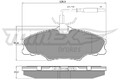 TOMEX Brakes Bremsbelagsatz, Scheibenbremse TX 12-31 für PEUGEOT