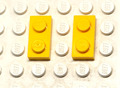Lego Platte 1x2 2x 3023 gelb