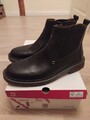 Rieker Leder Stiefel 31662 Herren Chelsea Boots Schwarz Gr. 41 -NEU-