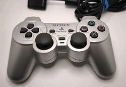 Original Sony Playstation 2 Dualshock Silber Controller 100% Ok PS2