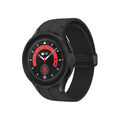 SAMSUNG Galaxy Watch5 Pro LTE 45 mm Smartwatch Titan Fluorkautschuk, M/L, Black