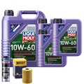 Motoröl 10W60 LIQUI MOLY Synthoil Race Tech Gt1 8L+HENGST Ölfilter +Spülung
