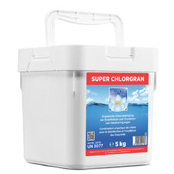 Seerose Super Chlor Granulat 5kg organisch Desinfektion Algen Pool Schwimmbecken