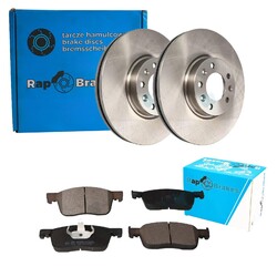 RAP BRAKES BREMSSCHEIBEN + BELÄGE VORNE passend für JUMPY + EXPERT TRAVELLERVA 304x28mm | auch für TOYOTA PROACE