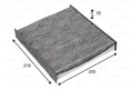 Innenraumfilter Pollenfilter Filter für Renault Alpine Valeo 715725 2017 ->