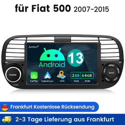 7" Android13 Autoradio mit DAB-BOX Für Fiat 500 2007-2015 Carplay Navi BT RDS FM