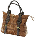 NEU CITYBAG HANDTASCHE SCHMUCKELEMENTE SCHNALLEN 35x29x11 FELIX braun *548390