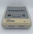 Super Nintendo SNES Grau 2-Chip Ersatzkonsole Original Ohne Kabel und Gereinigt