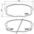 BREMBO Bremsbelagsatz Scheibenbremse vorne für Hyundai i30 1.4 1.6 CRDi KIA