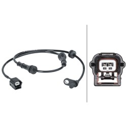 HELLA Sensor Raddrehzahl ABS Sensor Hinten Hinten links 6PU 012 679-821