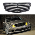 KÜHLERGRILL GLANZ SCHWARZ GRILL FÜR MERCEDES-BENZ E-KLASSE W211 S211 BJ.AB 2007