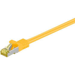 goobay Kabel RJ-45 Patchkabel Cat 6.a S/FTP (PiMF), mit Cat.7 Rohkabel0,5 Meter, 500 MHz