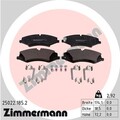 1x ORIGINAL® Zimmermann 25022.185.2 Bremsbelagsatz, Scheibenbremse Vorne, exkl.