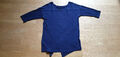Damen T-Shirt Bluse 3/4-arm langarm S Gr. 36 blau dunkelblau Street One 