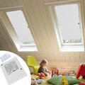 Dachfenster Rollo Verdunkelung Thermo Sonnenschutz Saugnäpf 96% UV-Schutz Weiß`
