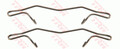 ORIGINAL TRW ZUBEHÖRSATZ BREMSBELAG BREMSKLÖTZE HINTEN AUDI MERCEDES PEUGEOT