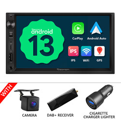2DIN Android 13 7" IPS Autoradio GPS Navi Navigation Apple CarPlay WiFi RDS DAB+
