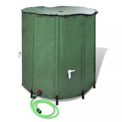 Regenwassertank Faltbar Hahn Regentonne Regenwasserfass Wassertank bis 1500L